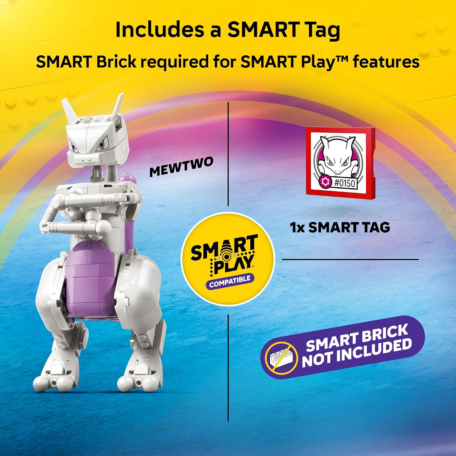 LEGO Pokémon SMART Play Mewtwo's Lab Break 72163 – 605 Piece Building Set