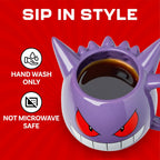 Pokémon Gengar 3D Sculpted Mug – 20 oz Ceramic Collectible Coffee Mug