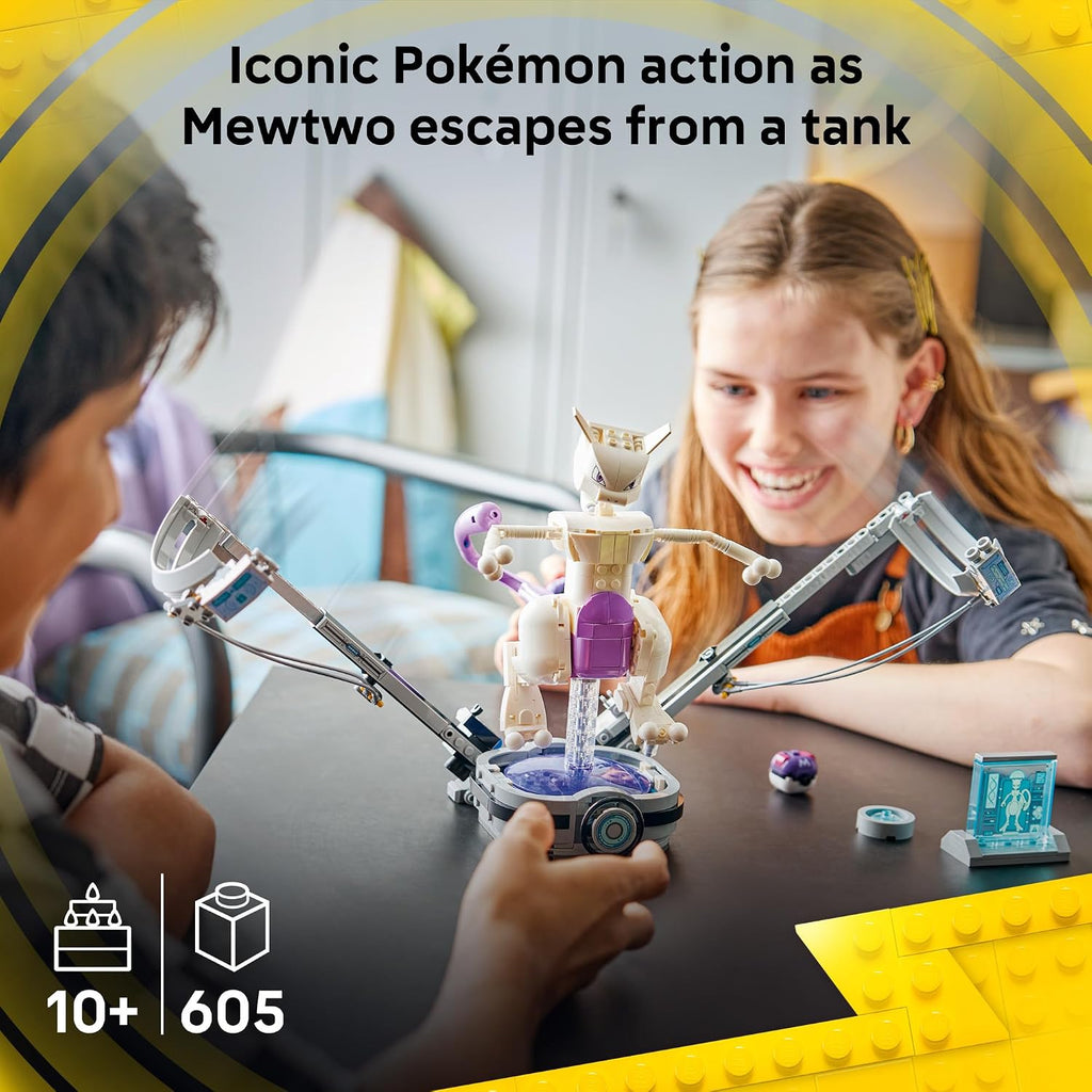 LEGO Pokémon SMART Play Mewtwo's Lab Break 72163 – 605 Piece Building Set