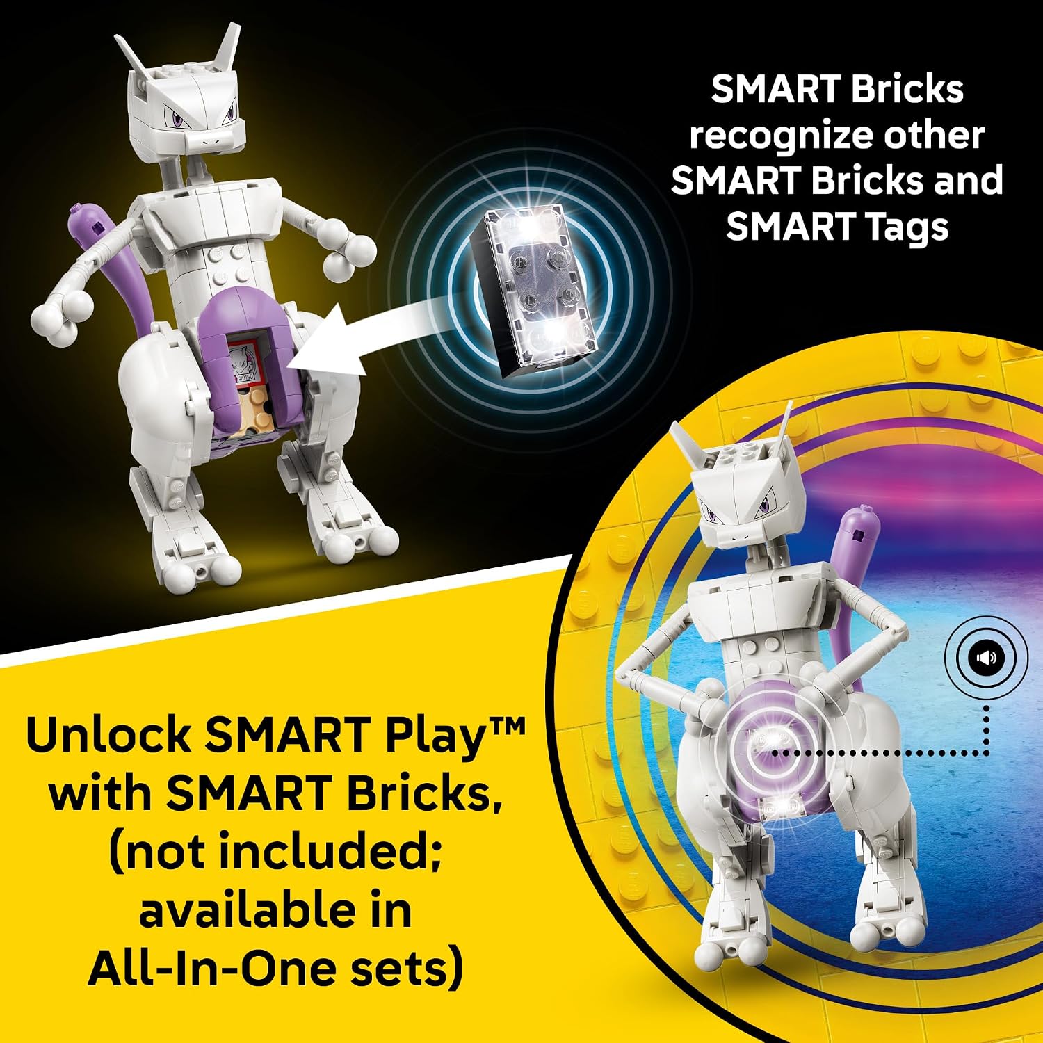 LEGO Pokémon SMART Play Mewtwo's Lab Break 72163 – 605 Piece Building Set