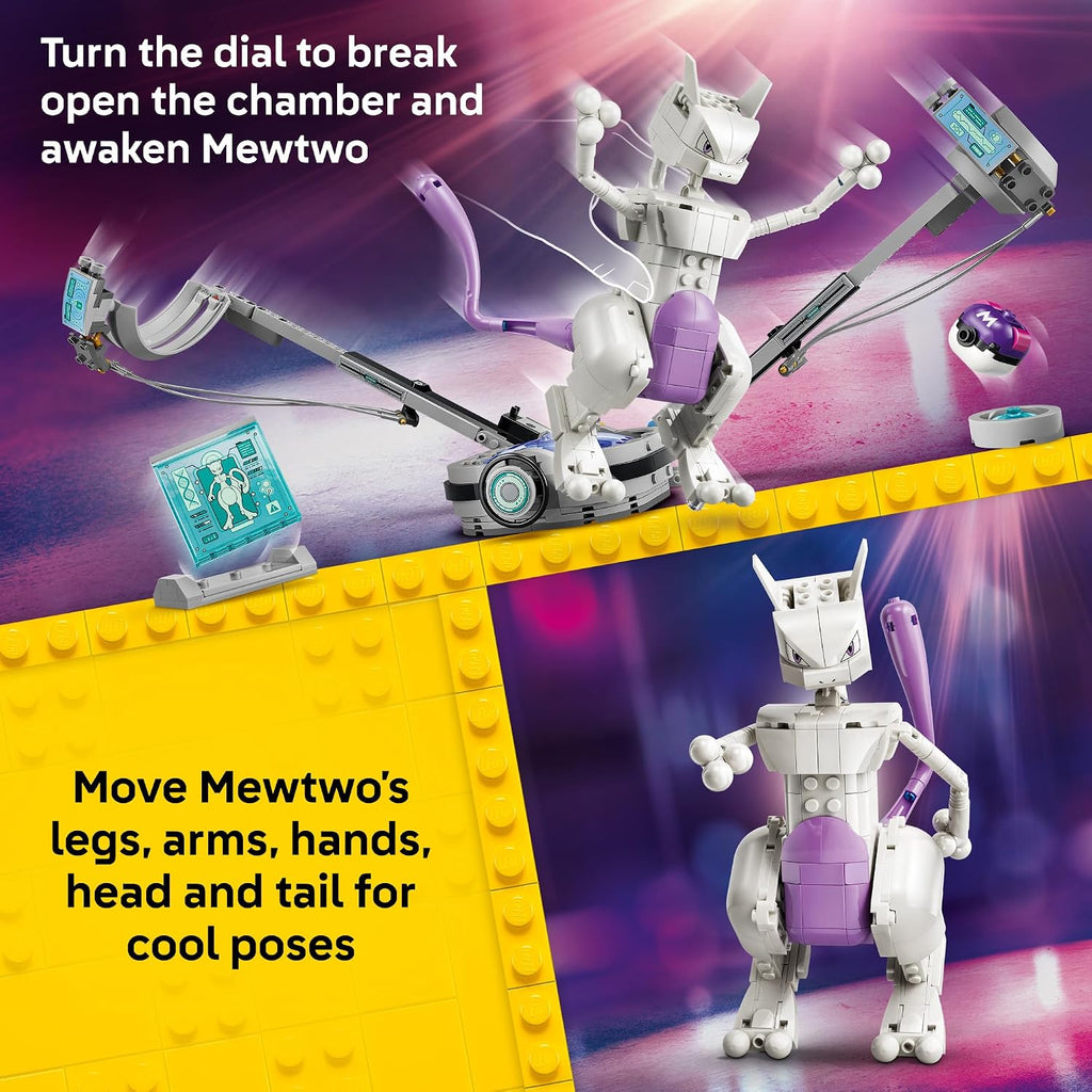 LEGO Pokémon SMART Play Mewtwo's Lab Break 72163 – 605 Piece Building Set
