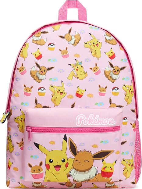 Pokémon Backpack for Kids – 15.7" School Bag with Pikachu & Characters
