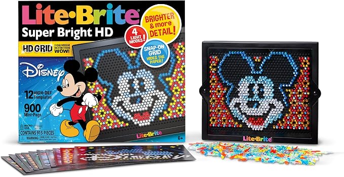 Pokémon Light-Up Peg Art Set – HD LED Grid Craft Kit with 1,000 Mini Pegs
