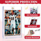 Magnetic Card Holders 35pt 8-Pack – Clear Acrylic Case for Trading Cards