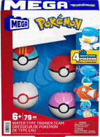 MEGA Pokémon Water-Type Building Set – 4 Buildable Poseable Figures with Poké Balls