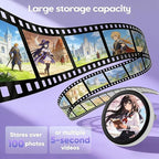 Digital Badge Pin – 1.7" LED Touchscreen Wearable for Photos, GIFs & Videos