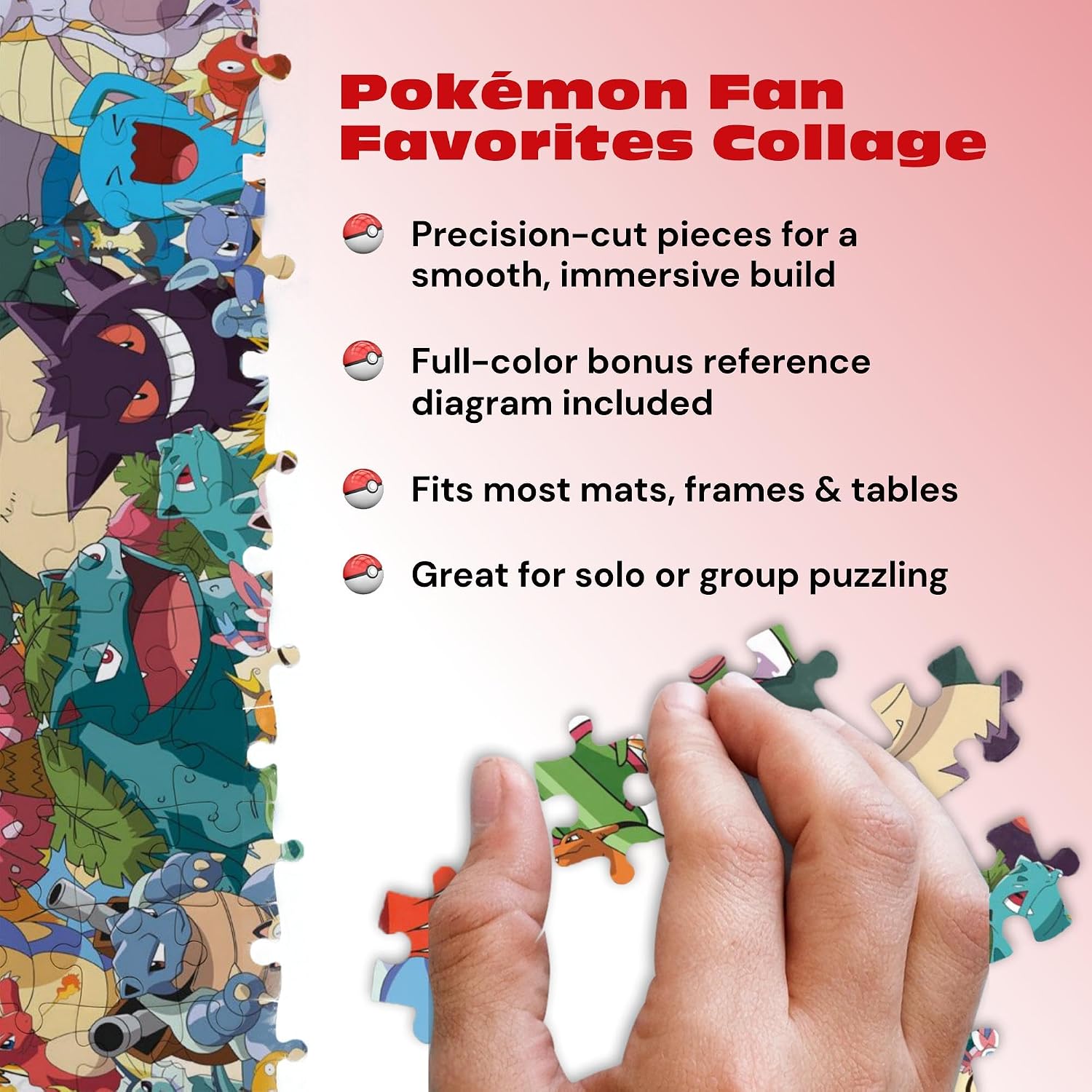 Pokémon Puzzle 300 Piece – Buffalo Games Character Collage Jigsaw Puzzle