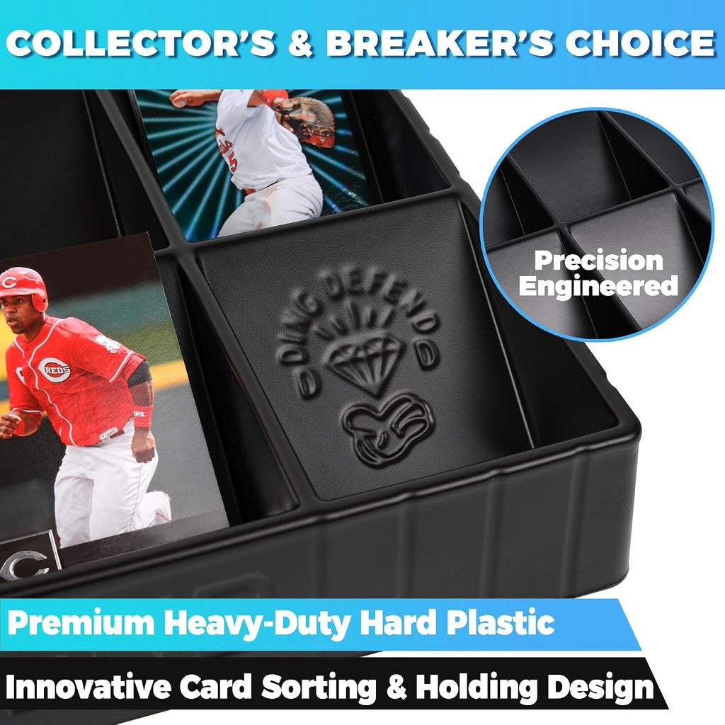 Trading Card Storage Tray – 15 Compartment Sorting Organizer for Sports Cards