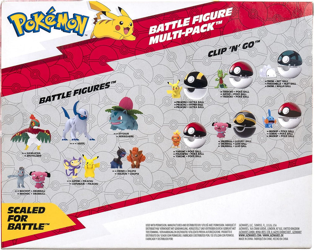 Pokémon Battle Figure 6-Pack – 2-Inch Collectible Figures Set for Kids