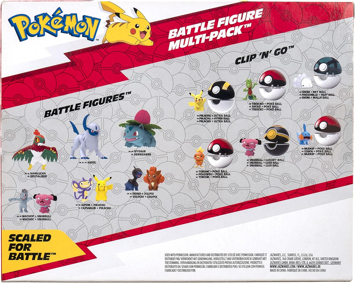 Pokémon Battle Figure 6-Pack – 2-Inch Collectible Figures Set for Kids
