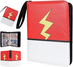 Trading Card Binder 400 Cards – Zippered Card Holder for Game & Sports Cards