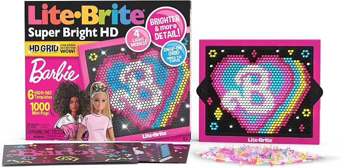 Pokémon Light-Up Peg Art Set – HD LED Grid Craft Kit with 1,000 Mini Pegs