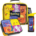Pokémon 3-piece lunch set with insulated bag, bento box and 20 oz water bottle featuring Pikachu and Charizard