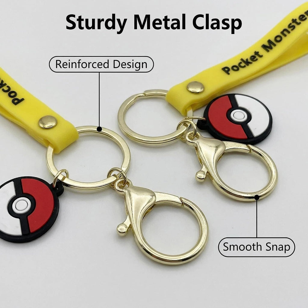 Cute Cartoon Silicone Keychain – Soft Character Key Ring for Bags & Keys