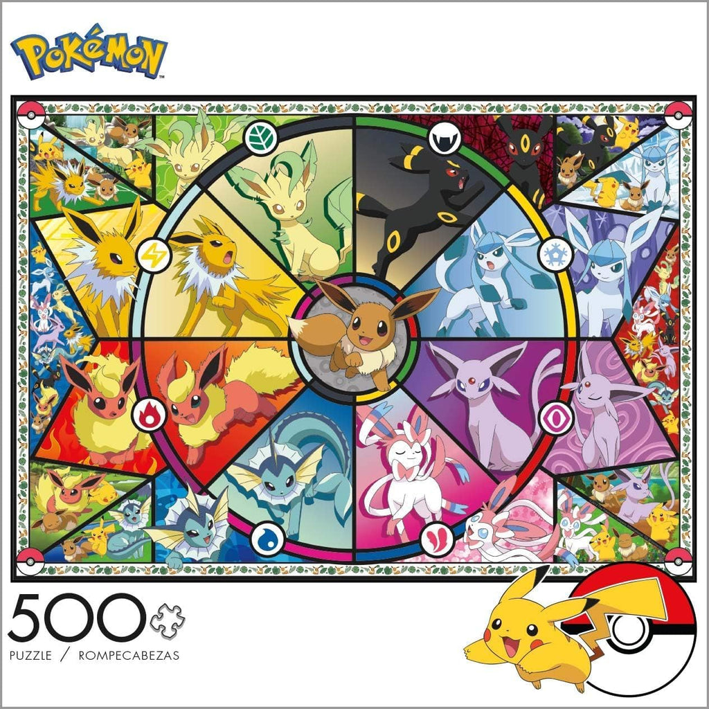 Pokémon Eevee Evolutions Puzzle 500 Piece – Buffalo Games Jigsaw Puzzle