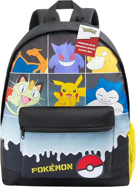 Pokémon Backpack for Kids – 15.7" School Bag with Pikachu & Characters