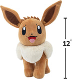 Pokémon Eevee Plush 12-Inch – Soft Cuddly Collectible Stuffed Animal (Eevee)