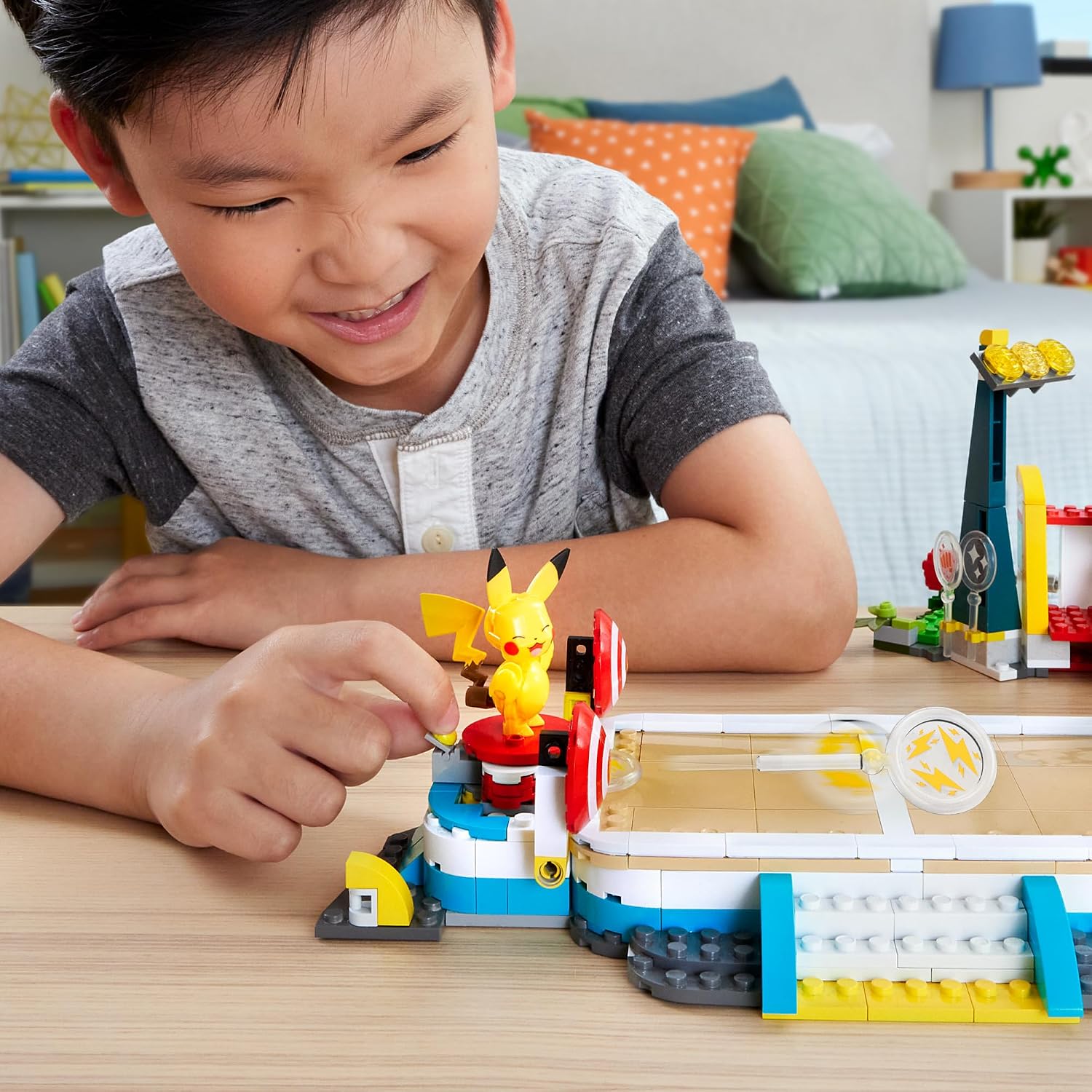 MEGA Pokémon Training Stadium Building Set – 1101 Pieces with 5 Figures & Battle Play