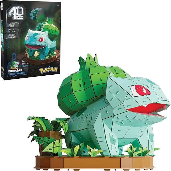 4D Build Pikachu 3D Puzzle – Pokémon Model Kit with 201 Pieces for Display