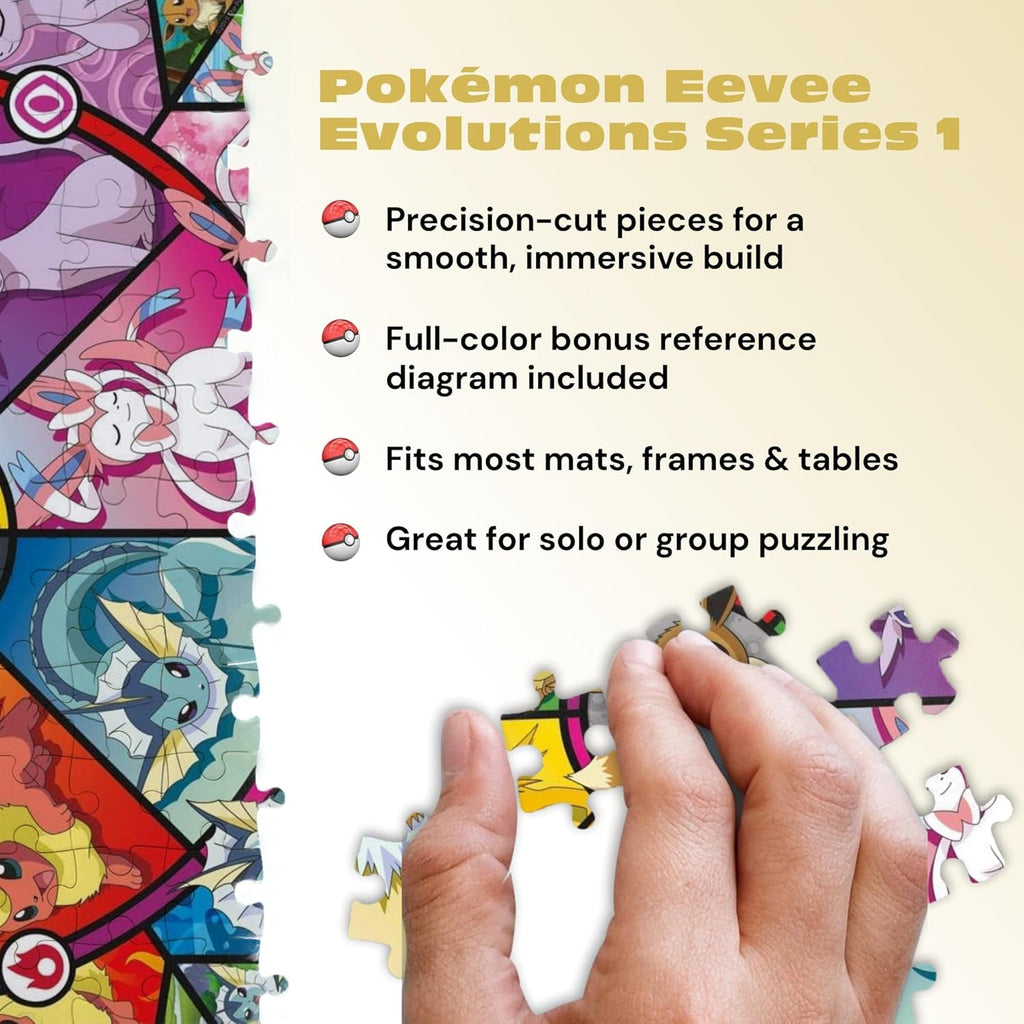 Pokémon Eevee Evolutions Puzzle 500 Piece – Buffalo Games Jigsaw Puzzle