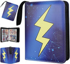 Trading Card Binder 400 Cards – Zippered Card Holder for Game & Sports Cards