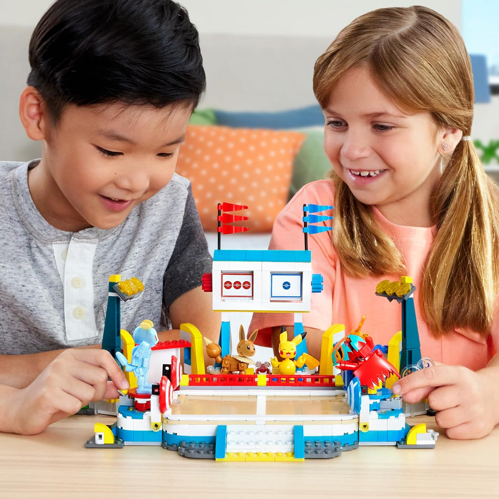 MEGA Pokémon Training Stadium Building Set – 1101 Pieces with 5 Figures & Battle Play