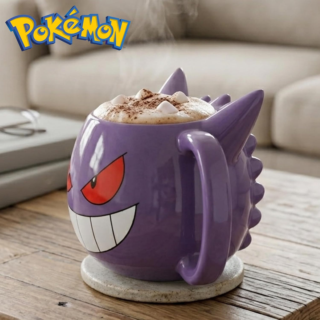 Pokémon Gengar 3D Sculpted Mug – 20 oz Ceramic Collectible Coffee Mug