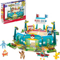 MEGA Pokémon training stadium building set with Pikachu, Eevee and 5 poseable figures