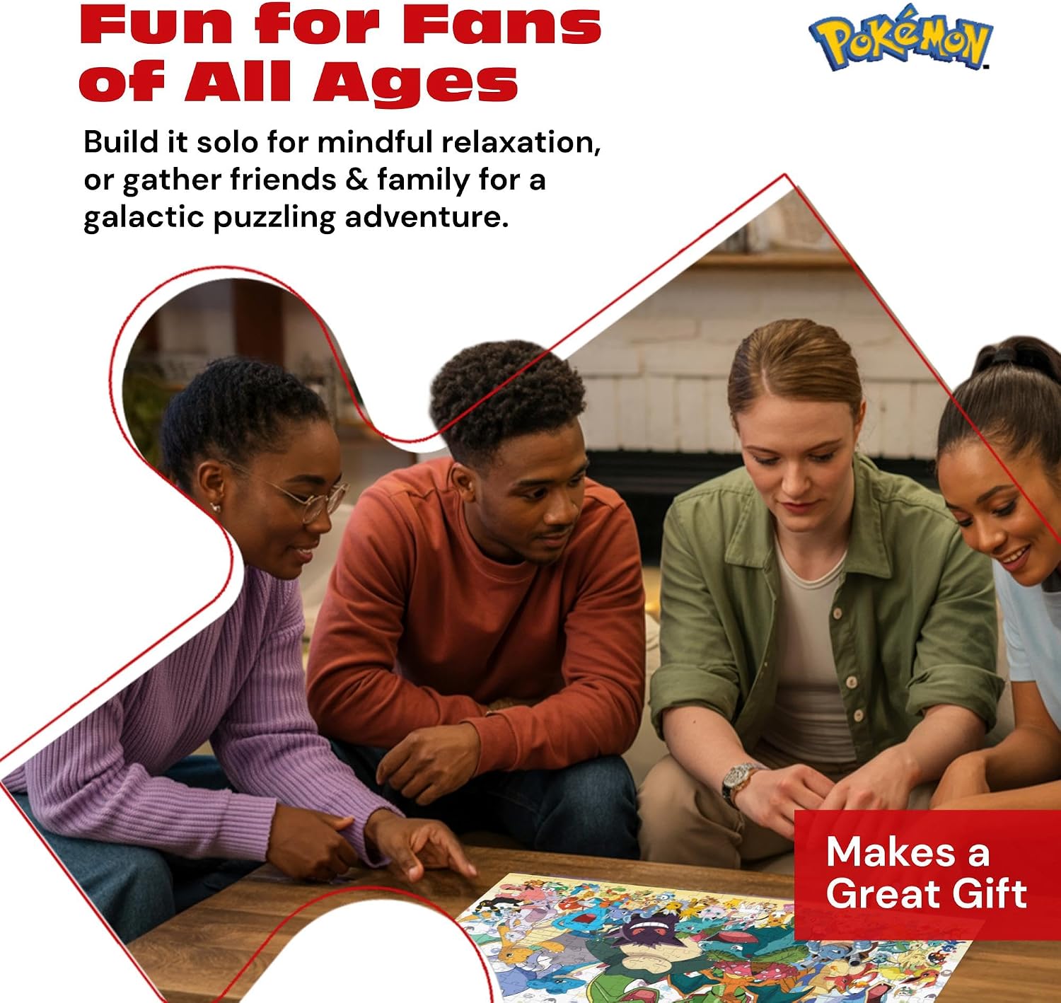 Pokémon Puzzle 300 Piece – Buffalo Games Character Collage Jigsaw Puzzle