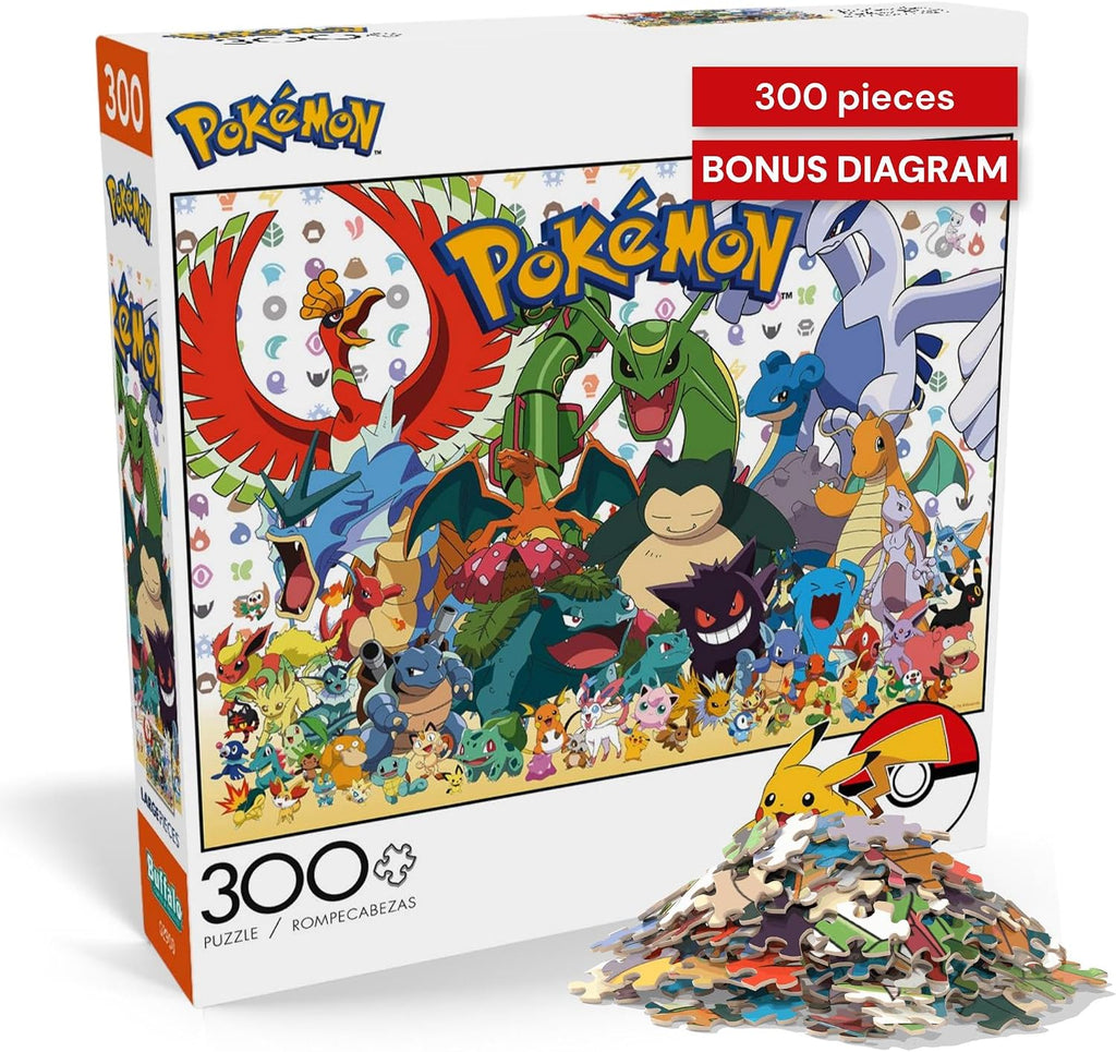 Pokémon 300-piece Buffalo Games jigsaw puzzle with fan-favorite character collage