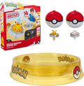 Pokémon Battle Spinner Arena Set with Pikachu and Mew spinners and Poké Ball launchers