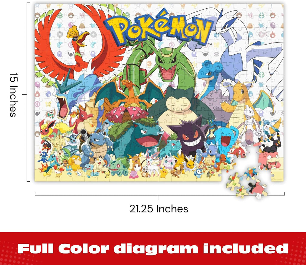 Pokémon Puzzle 300 Piece – Buffalo Games Character Collage Jigsaw Puzzle