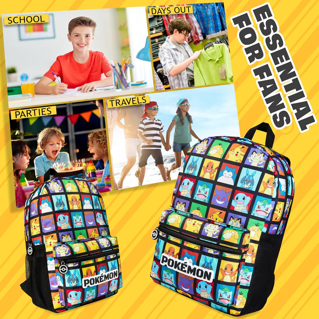 Pokémon Backpack for Kids – Roomy School Bag with Character Design