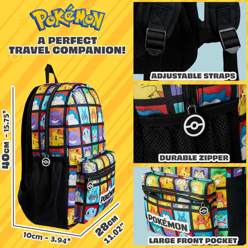 Pokémon Backpack for Kids – Roomy School Bag with Character Design
