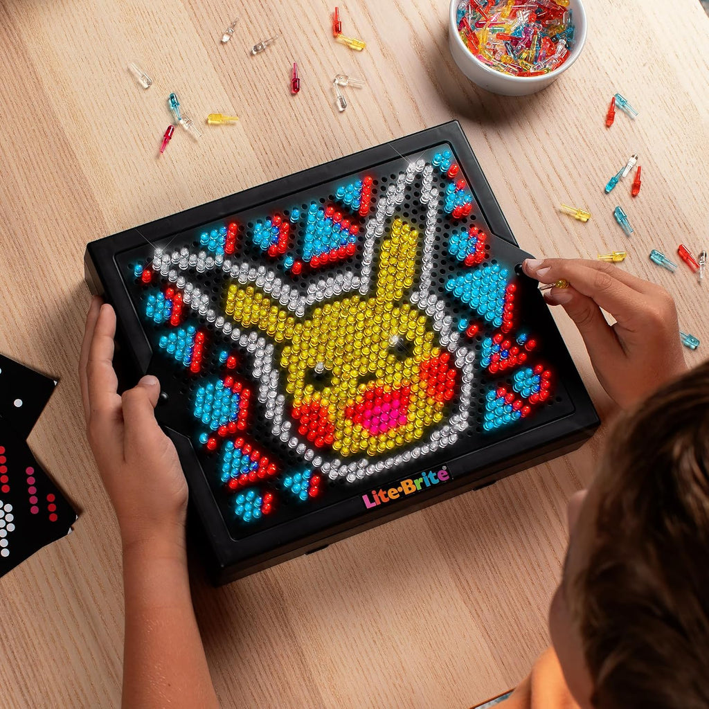 Pokémon Light-Up Peg Art Set – HD LED Grid Craft Kit with 1,000 Mini Pegs