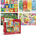Pokémon puzzle 4-pack with four 500-piece jigsaw puzzles and reference posters