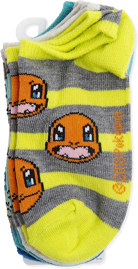 Pokémon Socks 5-Pack – Officially Licensed Character Crew Socks for Fans