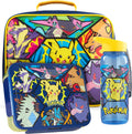 Pokémon 3-piece lunch set with insulated bag, bento box and water bottle featuring character graphics