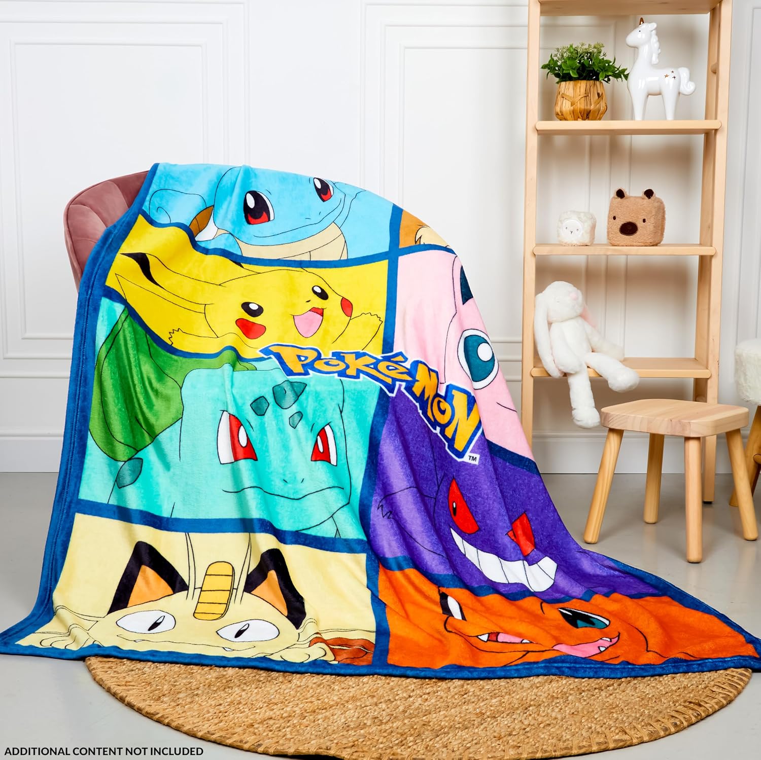 Pokémon Fleece Throw Blanket – Soft Cozy 51x59" Blanket for Kids & Fans