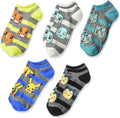 Pokémon character crew socks 5-pack with detailed Pikachu and character graphics