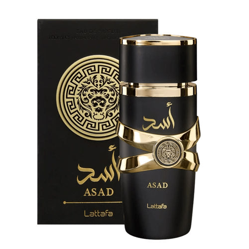 Lattafa Asad Eau de Parfum spray bottle 3.4 oz 100ml for men