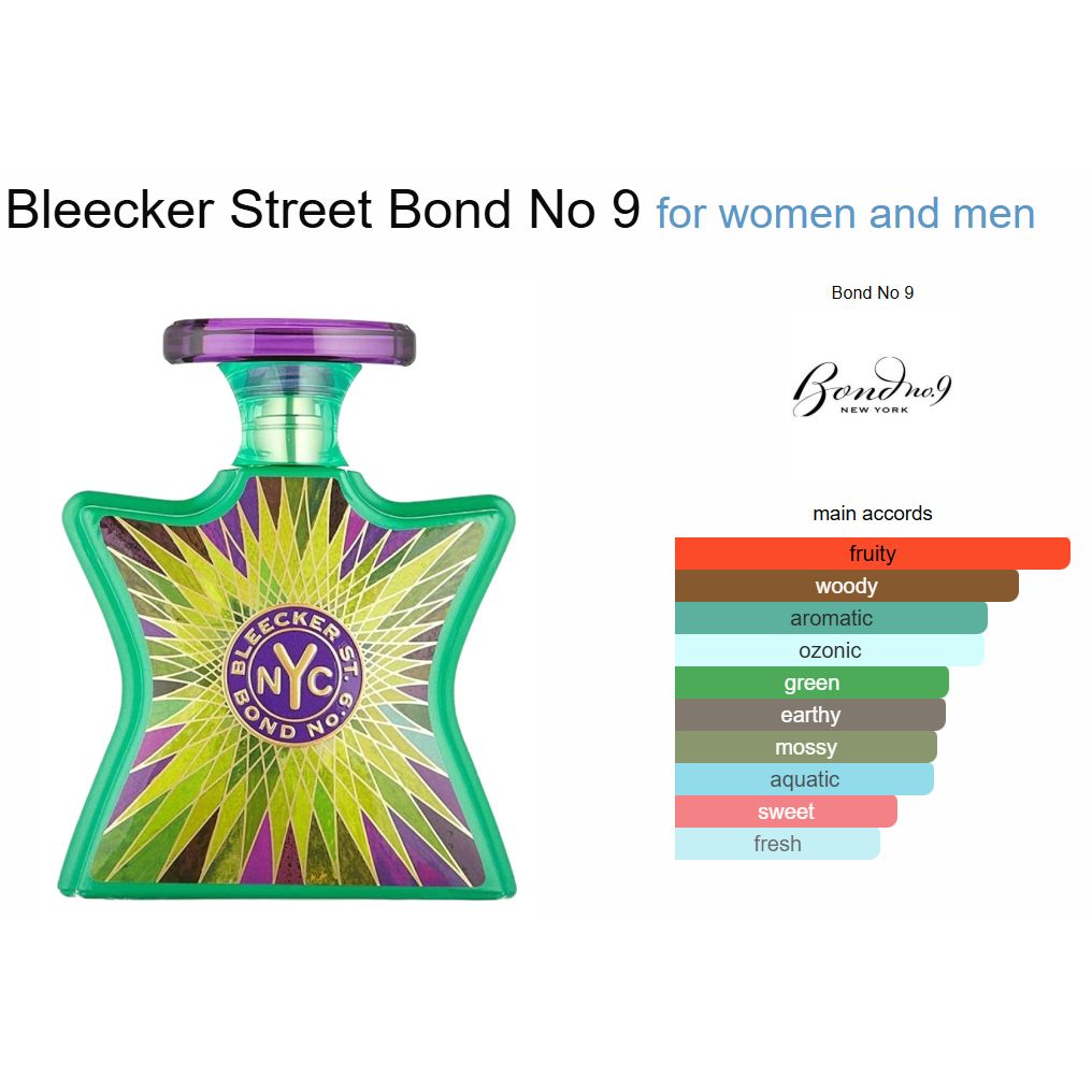 Bond No. 9 Bleecker Street EDP 3.3 oz - Unisex Eau de Parfum Spray, Long Lasting Luxury Fragrance