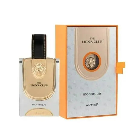 Armaf Lions Club Monarque Eau de Parfum 3.4 oz spray bottle, long lasting woody fragrance for men