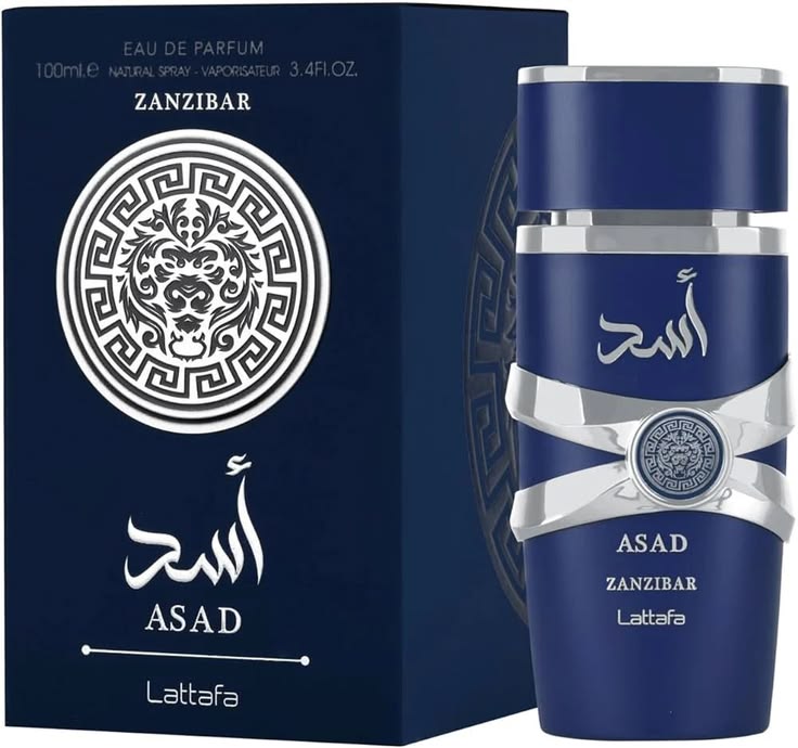 Lattafa Asad Zanzibar Eau de Parfum 100ml blue bottle for men