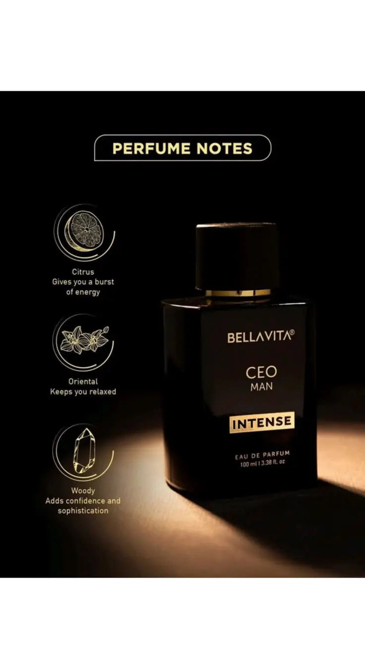 Bella Vita Luxury CEO Man EDP 100ml - Men's Eau de Parfum Spray, Long Lasting Woody Fragrance HorizonHub Store