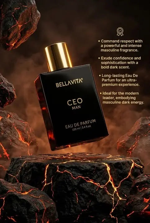 Bella Vita Luxury CEO Man EDP 100ml - Men's Eau de Parfum Spray, Long Lasting Woody Fragrance HorizonHub Store