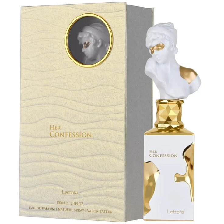 Lattafa Her Confession Eau de Parfum 100ml white bottle for women