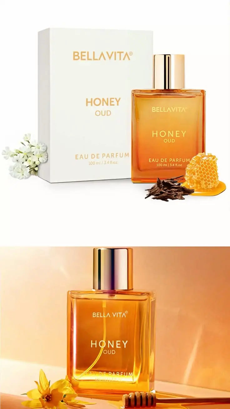 Bella Vita Luxury Honey Oud EDP 100ml - Men's Eau de Parfum Spray, Long Lasting Warm Oud Fragrance HorizonHub Store