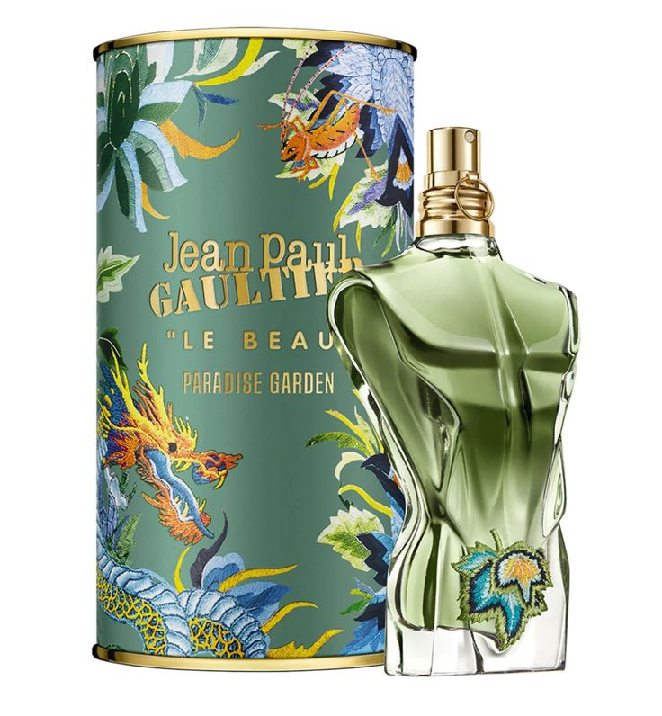 Jean Paul Gaultier Le Beau Paradise Garden Eau de Parfum 125ml green torso bottle for men