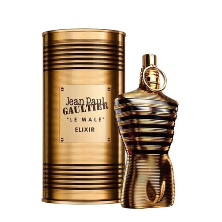 Jean Paul Gaultier Le Male Elixir Parfum 125ml gold sailor bottle for men